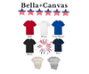 Home of the Free Because of the Brave Bella Canvas T-shirt