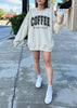 Coffee Weather PUFF Gildan Sweatshirt